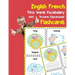English French First Words Vocabulary with Pictures Educational Flashcards: Fun flash cards for infants babies baby child preschool kindergarten toddl