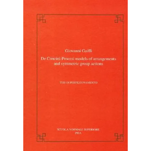 de Concini-Procesi Models of Arrangements and Symmetric Group Actions - Paperback