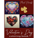 Valentine's Day Floral Hearts Coloring Book for Adults & Kids Who Love to Color