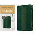 Biblia Ultrafina Ntv de Zíper, Con Filament (Sentipiel, Verde Esmeralda, Letra Roja)