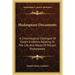 Shakespeare Documents: A Chronological Catalogue Of Extant Evidence Relating To The Life And Works Of William Shakespeare