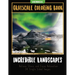 Incredible Landscapes: Grayscale Coloring Book Relieve Stress and Enjoy Relaxation 24 Single Sided Images