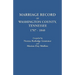 Marriage Record of Washington County, Tennessee, 1787-1840