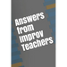 Answers from Improv Teachers