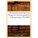 Recherches Historiques Sur l'Usage Des Cheveux Postiches Et Des Perruques (Éd.1809)