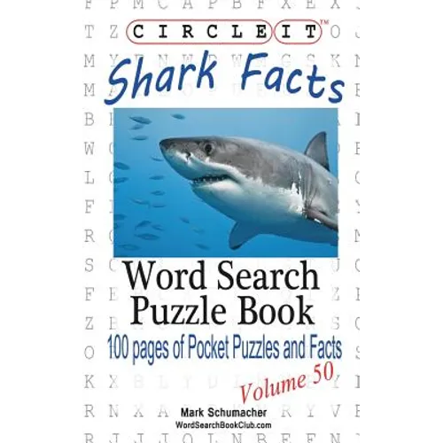Circle It, Shark Facts, Word Search, Puzzle Book