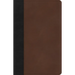 CSB Thinline Bible, Black/Brown Leathertouch