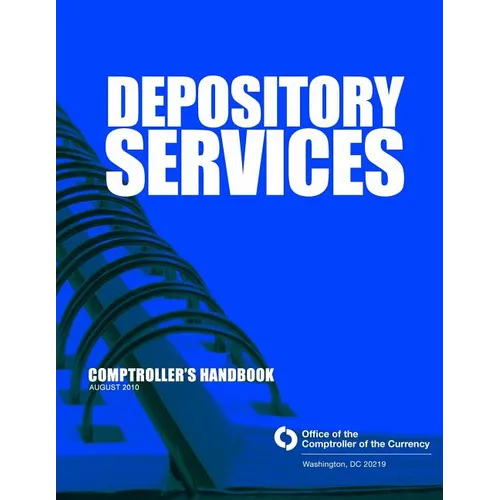 Depository Services: Comptroller's Handbook August 2010