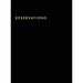 Reservations Book: Hardcover Restaurant Reservations, Double Page per Day for Lunch and Dinner, 8.5x11", Black