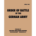 Order of Battle of the German Army, April 1943