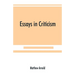 Essays in criticism