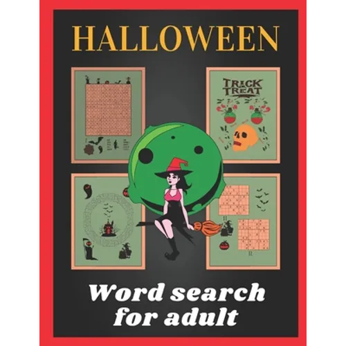 Halloween word search for adult: Halloween puzzle book