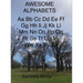 Awesome Alphabets