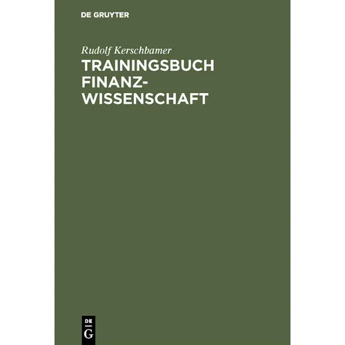 Trainingsbuch Finanzwissenschaft