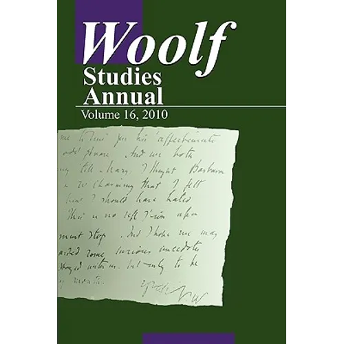 Woolf Studies Annual Volume 16