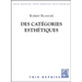Des Categories Esthetiques