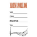 Marching Band Drill Book