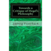Towards a Critique of Hegel's Philosophy