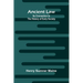 Ancient Law: Its Connection to the History of Early Society