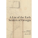 A List of the Early Settlers of Georgia