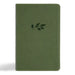 CSB Large Print Personal Size Reference Bible, Digital Study Edition, Olive Leathertouch