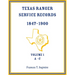Texas Ranger Service Records, 1847-1900, Volume 1 A-C
