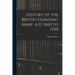 History of the British Standing Army. A.D. 1660 to 1700