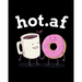 hot.af: Blank Cookbook To Write In Her Favorite Latte, Cappucino, Espresso, Frappuccino, Chai, Tea Recipes & Ingredients - 8"