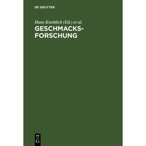 Geschmacksforschung