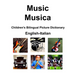 English-Italian Music / Musica Children's Bilingual Picture Dictionary