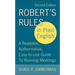 Robert's Rules in Plain English: A Readable, Authoritative, Easy-To-Use Guide to Running Meetings