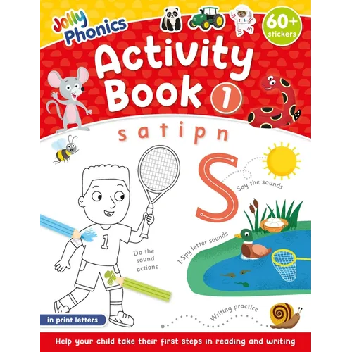 Jolly Phonics Activity Book 1: In Print Letters (American English Edition)
