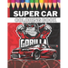 Super Car Coloring Book: Ultimate Exotic Luxury Cars Sport Designs for Kids 4-8 and Adults For All Ages