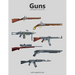 Guns Coloring Book for Grown-Ups 1 & 2