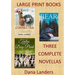 Large Print Books: 3 Complete Novellas: Large Type Books for Seniors