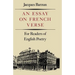 Essay on French Verse: For Readers of English Poetry