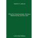 What Are Consciousness, Animacy, Mental Activity and the Like?