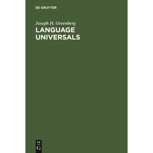 Language Universals: With Special Reference to Feature Hierarchies
