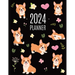 Corgi Planner 2024: Daily Organizer: January-December (12 Months) Beautiful Agenda with Adorable Dogs