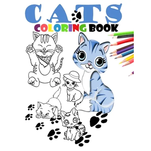 Cats coloring book: Cat coloring book for kids ages 4-8-10-12
