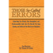 Those So-Called Errors: Debunking the Liberal, New Evangelical, and Fundamentalist Myth that You Should Not Hear, Receive, and Believe All the Numbers