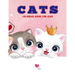 Cats Coloring Book For Kids: A Variety of Cat Pages to Color - Simple Cat Illustrations - Easy to Color By Kids - Ages 4-8