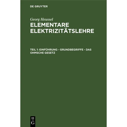 Einführung - Grundbegriffe - Das Ohmsche Gesetz