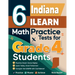 6 Indiana ILEARN Grade 4 Math Practice Tests: A Complete Guide to Building Math Mastery and Excelling on the Indiana ILEARN Test