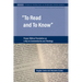 To Read and To Know
