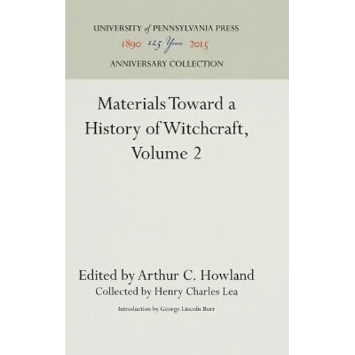 Materials Toward a History of Witchcraft