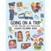 Going On A Trip My First Airplane Car Train Travel Kawaii Coloring Book: Cute Coloring Pages for Toddlers and Kids Ages 4-8