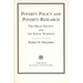 Poverty Policy and Poverty Research (1976. Corr. 5th Printing)