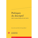 Poetiques Du Descriptif Dans Le Roman Francais Du XIXe Siecle