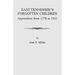 East Tennessee's Forgotten Children: Apprentices from 1778-1911